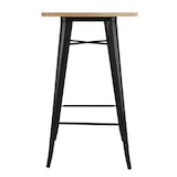 thumbnail of Bolero Bistro Bartisch mit Holzplatte schwarz