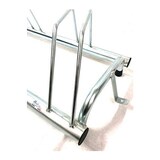 thumbnail of Andrys - Rastrelliera Porta Biciclette a Terra Inclinato, con Tappi, Zincato a Freddo, Colore Argento, 100 x 42 x 40 cm, 3 Posti