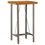 thumbnail of Helloshop26 - Table haute mange debout bar bistrot teck recyclé massif carré marron 107 cm 0902121