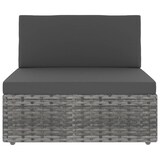 thumbnail of vidaXL 4-tlg. Garten-Lounge-Set Poly Rattan Grau
