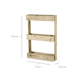 thumbnail of HORTALIA Jardinera vertical Stand Line Wall 3B en madera tratada para exterior