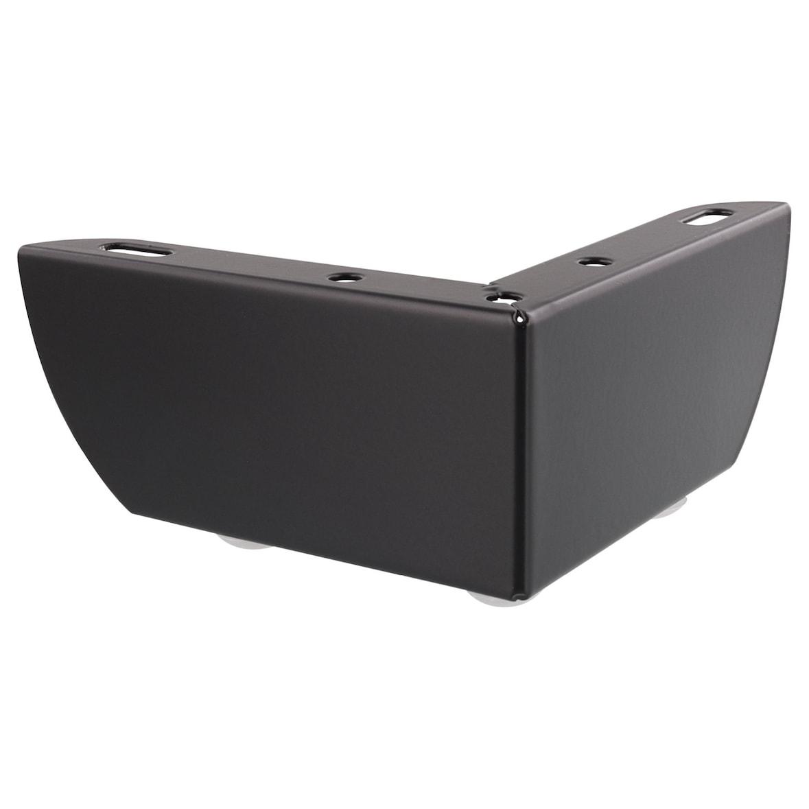 WAGNER Möbelfuß SOFA WING - 11 x 11 x 6 cm, Stahl beschichtet schwarz, 3 Noppen, Anschraubplatte, Palettenmöbel-12044201