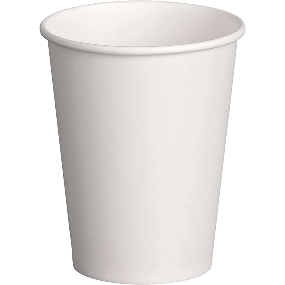 Pappbecher Heiß- und Kaltgetränkebecher weiß, Pappe beschichtet, 8oz., 200 ml, als Kalt-, und Heißgetränkebecher verwendbar