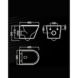 thumbnail of Wc Inodoro Suspendido Empotrado Rimless Blanco Mate | Vater Colgante de Cerámica Blanco Mate con Montaje a Pared