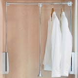thumbnail of Emuca 9283711 Penderie rabattable pour armoire Hang, 450 600, Chromé, Acier et Plastique.