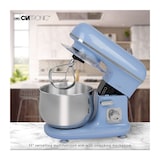 thumbnail of Clatronic KM3711 Robot Batidora Amasadora Repostería, 5L, Velocidad Regulable Electrónica, 1100 W, Serie Rock & Retro, Estilo Vintage, Azul Pastel