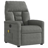 thumbnail of vidaXL Massagesessel Dunkelgrau Mikrofasergewebe