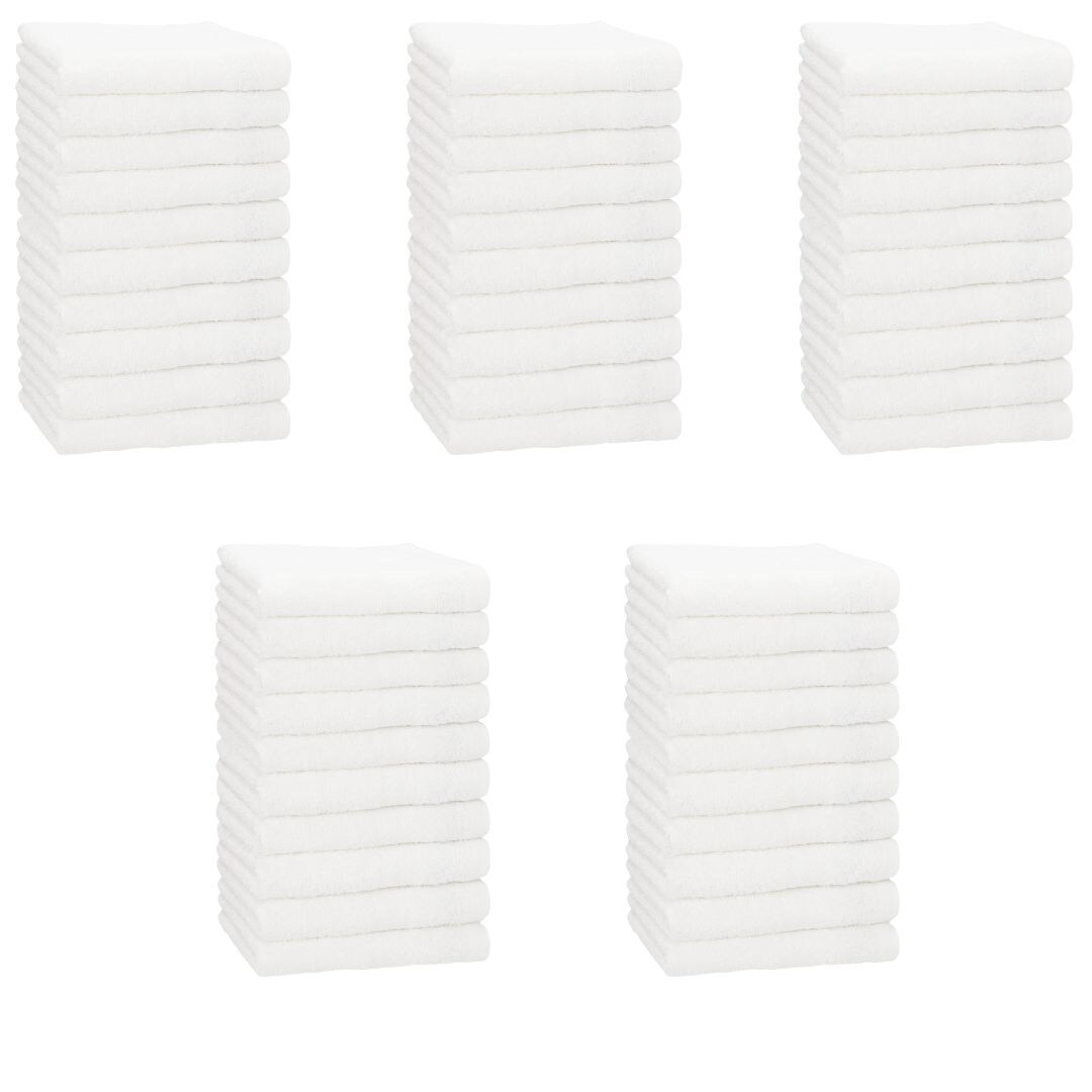 Pflegehandtuch Weiß 50 × 100 cm | 50 Stück | OEKO-TEX® | 60 °C waschbar