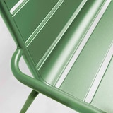 thumbnail of Banc de terrasse en métal vert cactus - Oviala