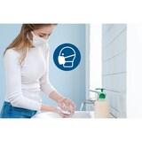 thumbnail of Tarifold Cartello avviso da parete tondo,Ø 200 mm,obbligo mascherina