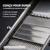thumbnail of Louis tellier -  Mandoline inox professionnelle avec chariot -  3 & 10 mm -  20638CHB