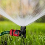 thumbnail of Relaxdays Sprühregner Garten, 5er Set, Klickstecker Anschluss, mit Erdspieß, Flächen bis 30 m², Sprinkler, schwarz