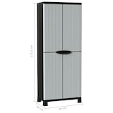 thumbnail of vidaXL Kunststoffschrank 68x39x171,5 cm Rattan-Design