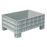 thumbnail of Palettenbox mit Außenrippen und 4 Füßen, LxBxH 1200x800x520 mm, grau
