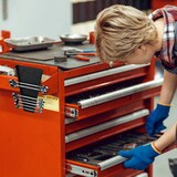 thumbnail of Relaxdays Maulschlüssel Halter 2er Set, magnetisch, 12 Steckplätze, Schraubenschlüssel Halterung 6-24 mm, ABS, schwarz