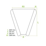 thumbnail of MONOUSO - Pappteller für ein Pizzastück Kraft (100 Stück)