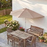 thumbnail of Ombrellone Parla, ombrellone da balcone, UV 50+ poliestere/alluminio 3kg ~ 300cm crema senza supporto