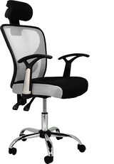 thumbnail of Sillas de oficina con asiento textil color Gris. Modelo Carla