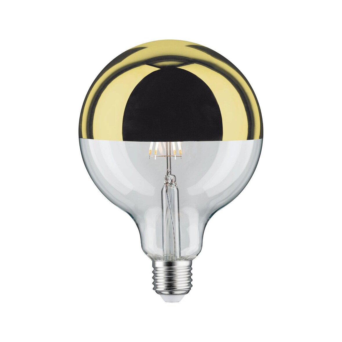 Paulmann Modern Classic Edition Standaard 230 V LED Globe Kopspiegel E27 G125   600lm 6,5W 2700K dimbaar Kopspiegel goud 28678