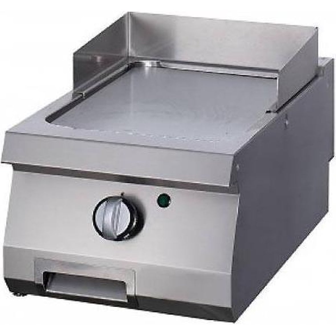 Heavy Duty Piastra - Cromo Liscio - Unità Singola - Profondità 70cm - Gas
