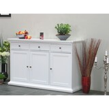 thumbnail of Venedig Sideboard 3 Türen und 3 Schubladen, Breite 143 cm, Höhe 91 cm weiß.
