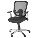 thumbnail of SIGMA Chaise de bureau SC401, plastique, hauteur d'assise réglable, noir/argenté
