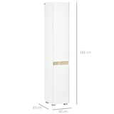 thumbnail of kleankin armario alto de baño columna auxiliar de baño de 5 niveles con estantes ajustables armario multiusos para ducha aseo dormitorio 30x33x165 cm