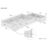 thumbnail of Bettkasten Staukasten 2-teilig Kiefer massiv 90.10-S4-2