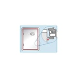 thumbnail of Sportello per frigo banco bar 3005/D - Foro banco mm. 440x280h