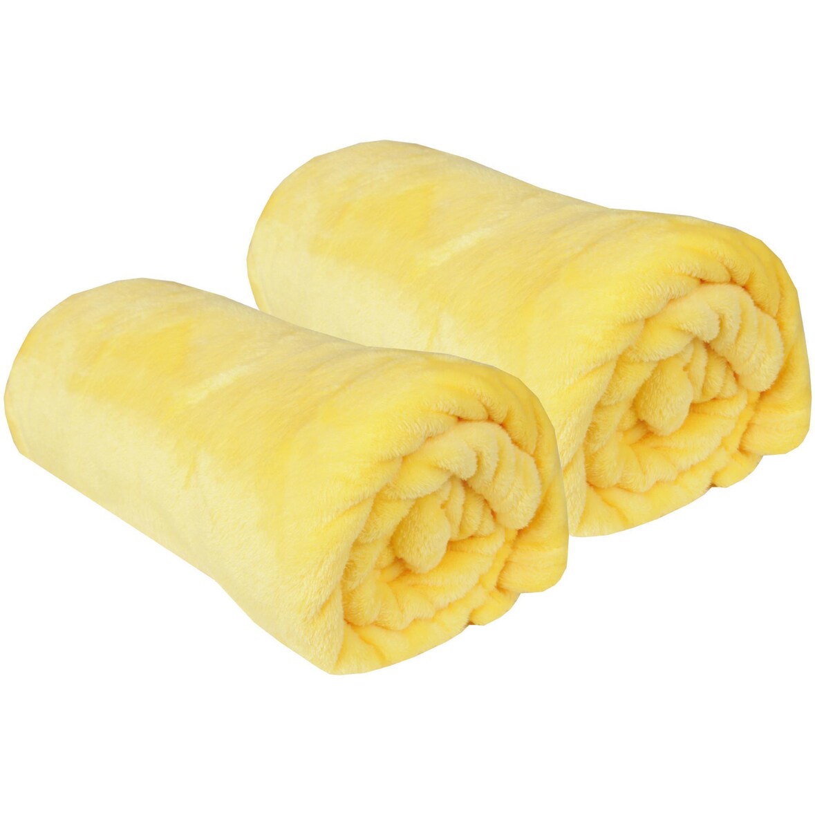 Kuscheldecke "Celina" 2er Pack Gelb 150x200cm