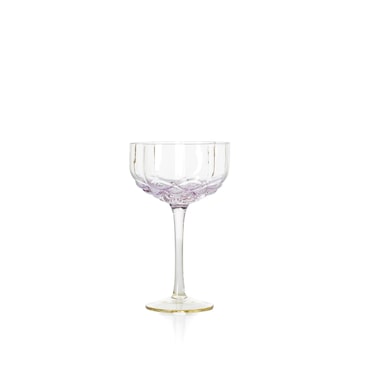 Bazar Bizar Cocktailglas van glas 10x16.5 cm roze