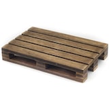 thumbnail of HostelNovo - 3 unidades de mini palets de madera natural especial envejecida fabricado en España - ideal para decoración y posavasos - 12 x 8 x 2,2 cm