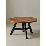 thumbnail of Massivholz Couchtisch, Sheesham Holz, Metallgestell. 60x60x35 cm | Kadima Design