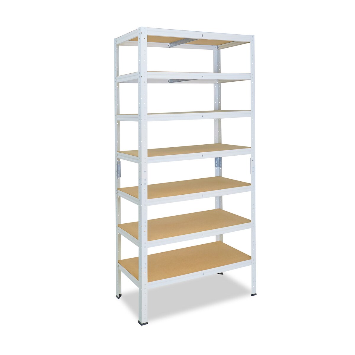 shelfplaza HOME 230x100x60 cm Schwerlastregal in weiß mit 7 Böden und 125 kg Traglast pro Boden