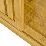 thumbnail of HOMCOM Guardaroba Aperto in Bambù 2 Ante Scorrevoli e Ripiani Aperti