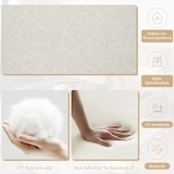 thumbnail of Merax Outdoor Lounge 3-Sitzer-Sofa, verzinkter Eisen, 5-stufig verstellbare Neigung (bis 55°) & Seitenablage, Beige