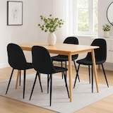 thumbnail of Set di 4 sedie da pranzo Napier nero/Tessuto