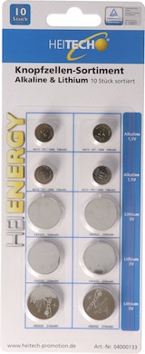 thumbnail of 10 Stück Alkaline und Lithium Knopfzellen Batterien, für viele Anwendungsgebiete, sortiert im Set