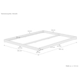 thumbnail of Futonbett 160x200 platzsparend extra niedriges Loftbett Esche lackiert V-60.47E-16 ohne Zubehör