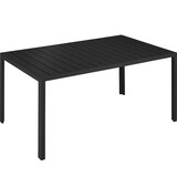 thumbnail of tectake Aluminium tuintafel Bianca in hoogte verstelbare voetjes 150x90x74,5cm - zwart/zwart - 404401