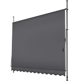 thumbnail of tectake Klemluifel met zwengel, in hoogte verstelbaar - 300 x 180 cm, zwart / grijs - 404965