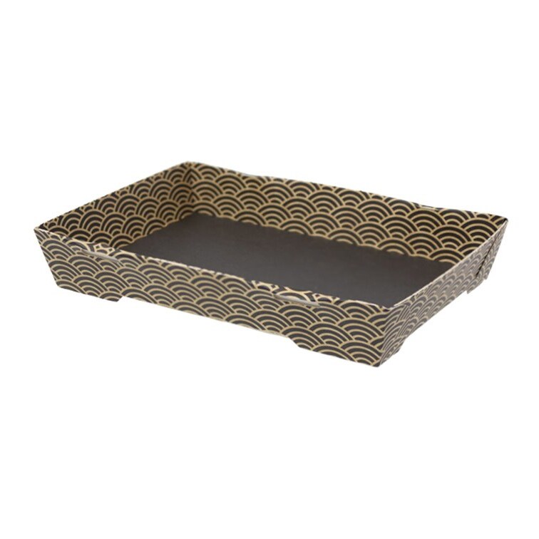MONOUSO - Sushi-Verpackungen Karton ''Waves'' 16,5x11,5cm (400 Stück)