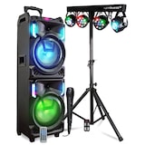 thumbnail of MEGA Enceinte Nomade 800W MS01XXL-N USB Bluetooth, Effets LED, Microphone SONO KARAOKE DJ, Portique LUMIERES pour Soirées