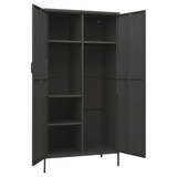 thumbnail of vidaXL Kleiderschrank Anthrazit 90x50x180 cm Stahl