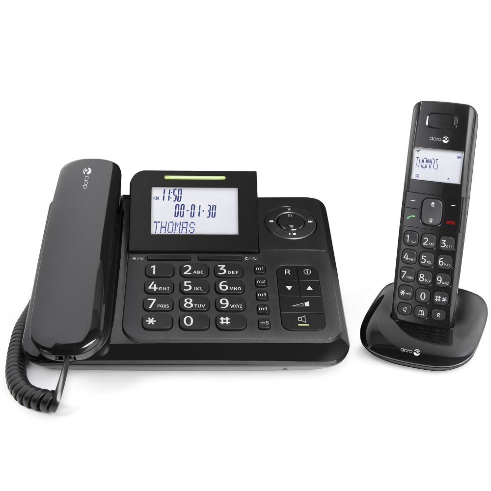 Doro Comfort 4005 Combo, Tischtelefon mit Mobilteil