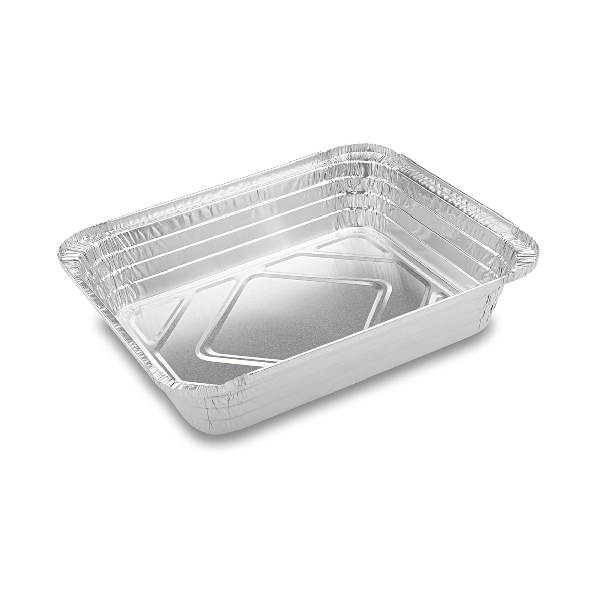 50x Aluschale BBQ Grillschale 1/2 eckig stehender Rand 32x26x6cm