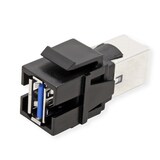 thumbnail of BACHMANN Keystone USB 3.0 Kupplung A/B Buchse-Buchse schwarz