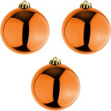 thumbnail of 3 Stück XXL Weihnachtsbaumkugeln Christbaumkugeln Orange Ø 20cm