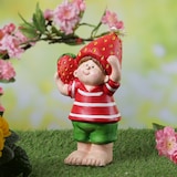 thumbnail of Dekofigur Erdbeerjunge Fritz mit Erdbeere Gartendeko H: 18,5cm