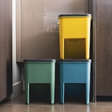 thumbnail of Kitchen Move 3 Mülleimer zur Mülltrennung BERGEN grün blau gelb 3x20L Plastik Bunt